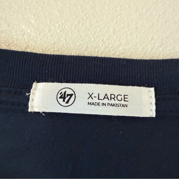 NWT 47 Brand Women’s NBA Utah Jazz Long Sleeve Tee - Navy and Gold - Picture 7 of 8